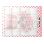 Schattigee suiker schedel bloeddruk log notitieblok (Voorkant)