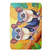 Schattigee suikerzweefvliegtuigen badmat (Voorkant Verticaal)