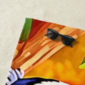 Schattigee suikerzweefvliegtuigen strandlaken (In situ)