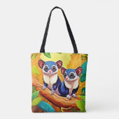 Schattigee suikerzweefvliegtuigen tote bag (Achterkant)