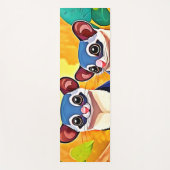 Schattigee suikerzweefvliegtuigen yogamat (Voorkant)