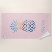Schattigee Summer Blush Plink Tropical Pineapple C Strandlaken (Voorkant)