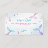 Schattigee Summer Mermaid Tail Luier Raffle Baby s Informatiekaartje (Voorkant)