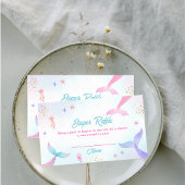 Schattigee Summer Mermaid Tail Luier Raffle Baby s Informatiekaartje