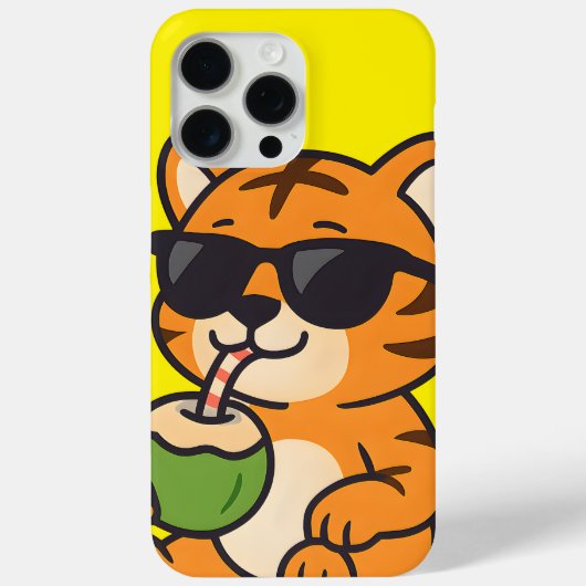 Schattigee Summer Tiger Phone Case – schattig alle (Achterkant)