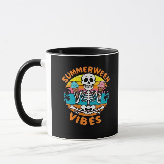 Schattigee Summerween Vibes Skeleton IceCream Summ Mok (Links)