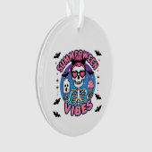 Schattigee Summerween Vibes Skeleton IceCream Summ Ornament (voorkant)