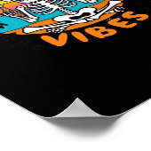 Schattigee Summerween Vibes Skeleton IceCream Summ Poster (Hoek)