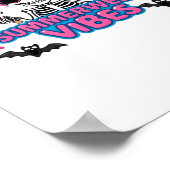 Schattigee Summerween Vibes Skeleton IceCream Summ Poster (Hoek)