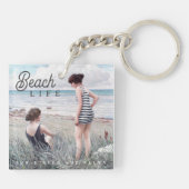 Schattigee Sun-Kissed en Salty Beach Life Sleutelhanger (Achterkant)