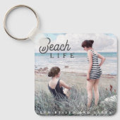 Schattigee Sun-Kissed en Salty Beach Life Sleutelhanger (Voorkant)