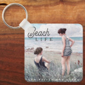 Schattigee Sun-Kissed en Salty Beach Life Sleutelhanger (Voorkant)