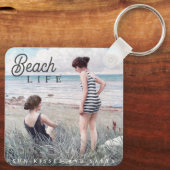 Schattigee Sun-Kissed en Salty Beach Life Sleutelhanger (Achterkant)