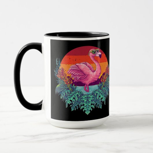Schattigee Sunset PINK FLAMINGO Mok (Links)