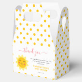 Schattigee Sunshine Baby shower Favor Box Bedankdoosjes (Geopend)