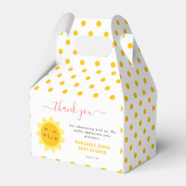 Schattigee Sunshine Baby shower Favor Box Bedankdoosjes