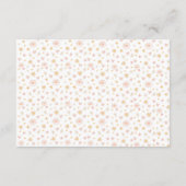 Schattigee Sunshine Theme Luier Raffle Baby shower Informatiekaartje (Achterkant)