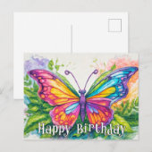 Schattigee super Abstracte vlinderkunst Feestdagenkaart (Voorkant / Achterkant)