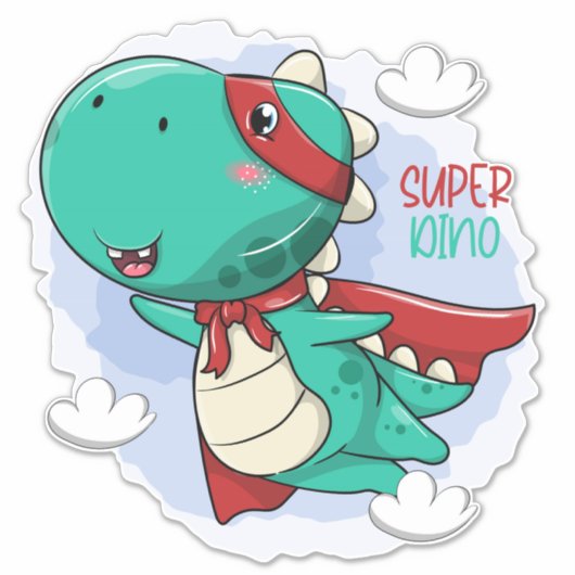Schattigee Superdino Dinosaur Stickers (Voorkant)