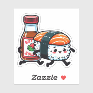 Schattigee Sushi Art Vinyl Stickers