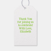 Schattigee Sushi Kinder 1e verjaardagsfeest Cadeaulabel (Achterkant)