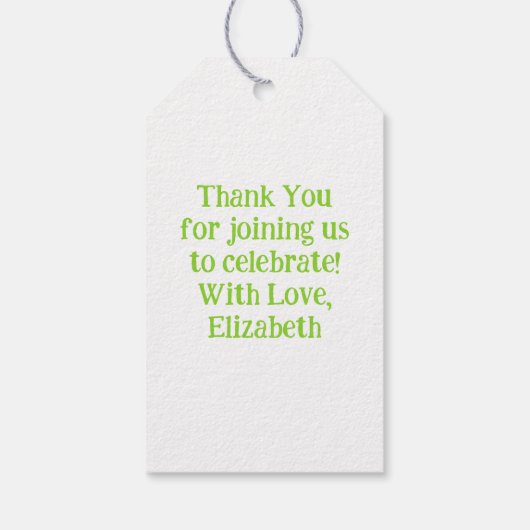 Schattigee Sushi Kinder 1e verjaardagsfeest Cadeaulabel (Achterkant)