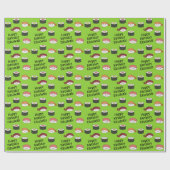 Schattigee Sushi Kinder 1e verjaardagsfeest Cadeaupapier (Vlak)