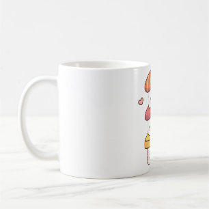 Schattigee Sushi Trio Stack, Kawaii Japans eten Koffiemok