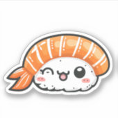 Schattigee sushi vinyl Stickers (Voorkant)