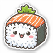 Schattigee sushi vinyl Stickers (Voorkant)