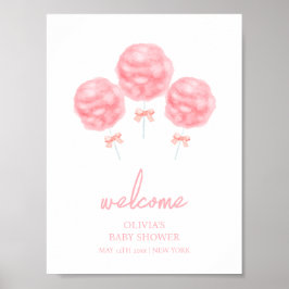 Schattigee Sweet Bow Cotton Snoep Baby shower Welk Poster