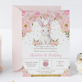 Schattigee Sweet Bunny Konijn Roze 1e 2e 3e Verjaa Kaart