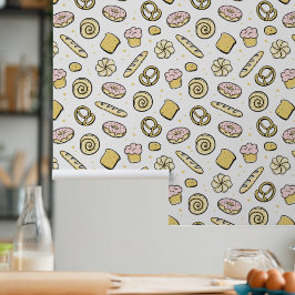Schattigee Sweet Cakes Donuts Baking Queen Pattern Behang
