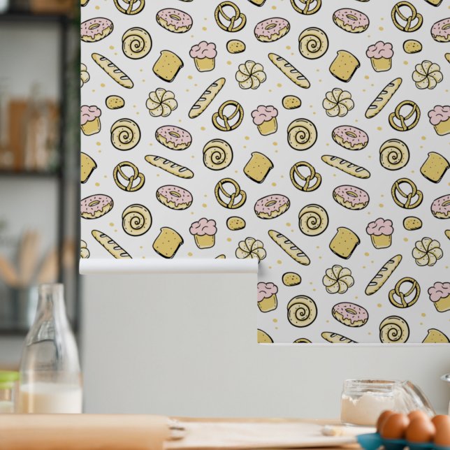 Schattigee Sweet Cakes Donuts Baking Queen Pattern Behang (Creator heeft geüpload)