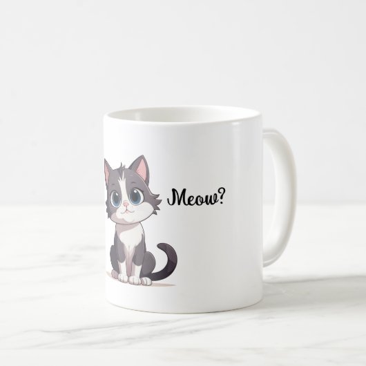 Schattigee Sweet Cartoon Kitty Cat Mok (Voorkant rechts)