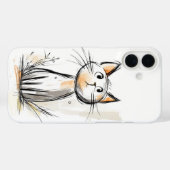 Schattigee Sweet Cat illustratie Case-Mate iPhone Case (Achterkant (horizontaal))