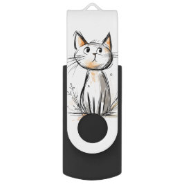 Schattigee Sweet Cat illustratie USB Stick