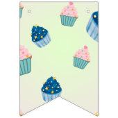 Schattigee Sweet cupcake Sprinkle 2e Verjaardag Gi Vlaggetjes (Eerste vlag)