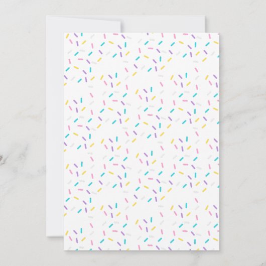 Schattigee Sweet Donut Verjaardag Kaart (Achterkant)