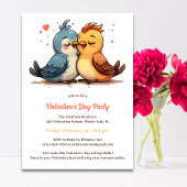 Schattigee Sweet Lovebirds Valentijnsdag Party Kaart