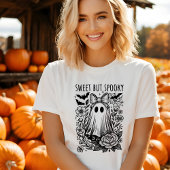Schattigee Sweet maar Spooky Halloween Tshirt