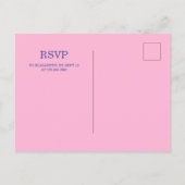 Schattigee Sweet Magical Unicorn Verjaardagsfeest Uitnodiging Briefkaart (Achterkant)