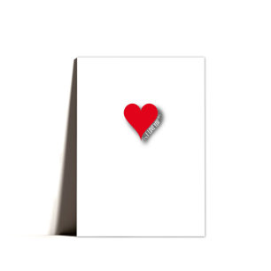 Schattigee Sweet Minimal Heart Valentijns Kaart