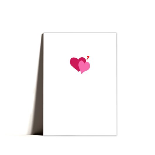 Schattigee Sweet Minimal Hearts Valentijns Kaart