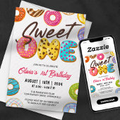 Schattigee Sweet One Donut 1e verjaardag Kaart