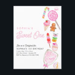 Schattigee SWEET ONE Snoep Kinder Candyland 1e Ver Briefkaart<br><div class="desc">Schattigee SWEET ONE Snoep Kinder Candyland 1e Verjaardagsuitnodiging</div>