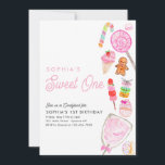 Schattigee SWEET ONE Snoep Kinder Candyland 1e Ver Kaart<br><div class="desc">Schattigee SWEET ONE Snoep Kinder Candyland 1e Verjaardagsuitnodiging</div>