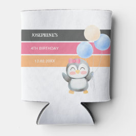 Schattigee Sweet Penguin Balloon Girl Verjaardag Blikjeskoeler