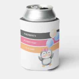 Schattigee Sweet Penguin Balloon Girl Verjaardag Blikjeskoeler