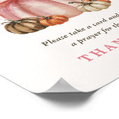 Schattigee Sweet Pumpkin Girl Douche Gebeden voor  Poster (Hoek)